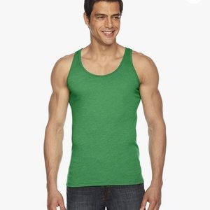 Heather Kelly Green American Apparel 50/50 Collection Tank Shirt Size XS NWOT